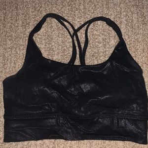 Longline Leather-Look Lululemon Sports Bra